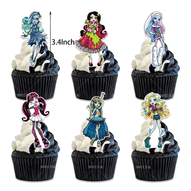 Monster High Children\'s birthday holiday party Pull flag balloon size insert spiral party set