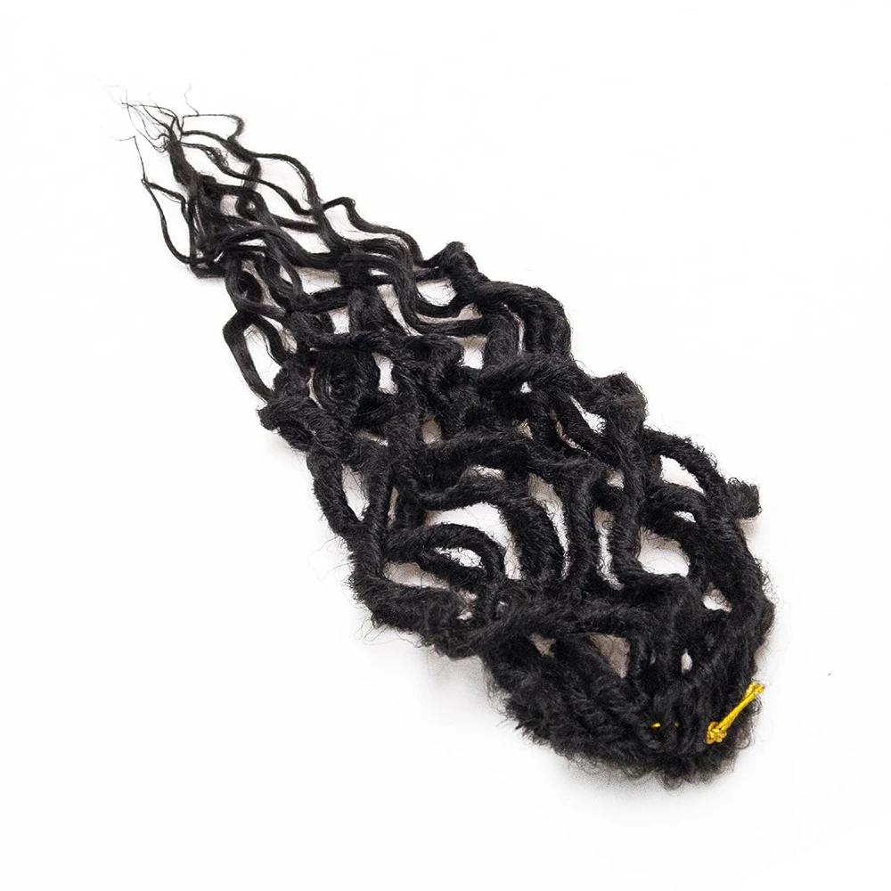 Faux Locs ผมโครเชต์ 24 นิ้วเทพธิดา Locs ผมโครเชต์, 6 แพ็คนุ่ม Locs หยิกปลาย Dreadlocks โครเชต์ Locs สังเคราะห์