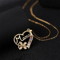 European and American Fashion [MAM] Alphabet Mother Necklace Personality Retro Charm Love Pendant Mother's Day Gift