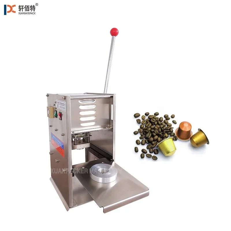 KIS-180TS Manual  Cavity Aluminum Foil Coffee Capsule Heat Sealing Machine Plastic K Cup Sealer