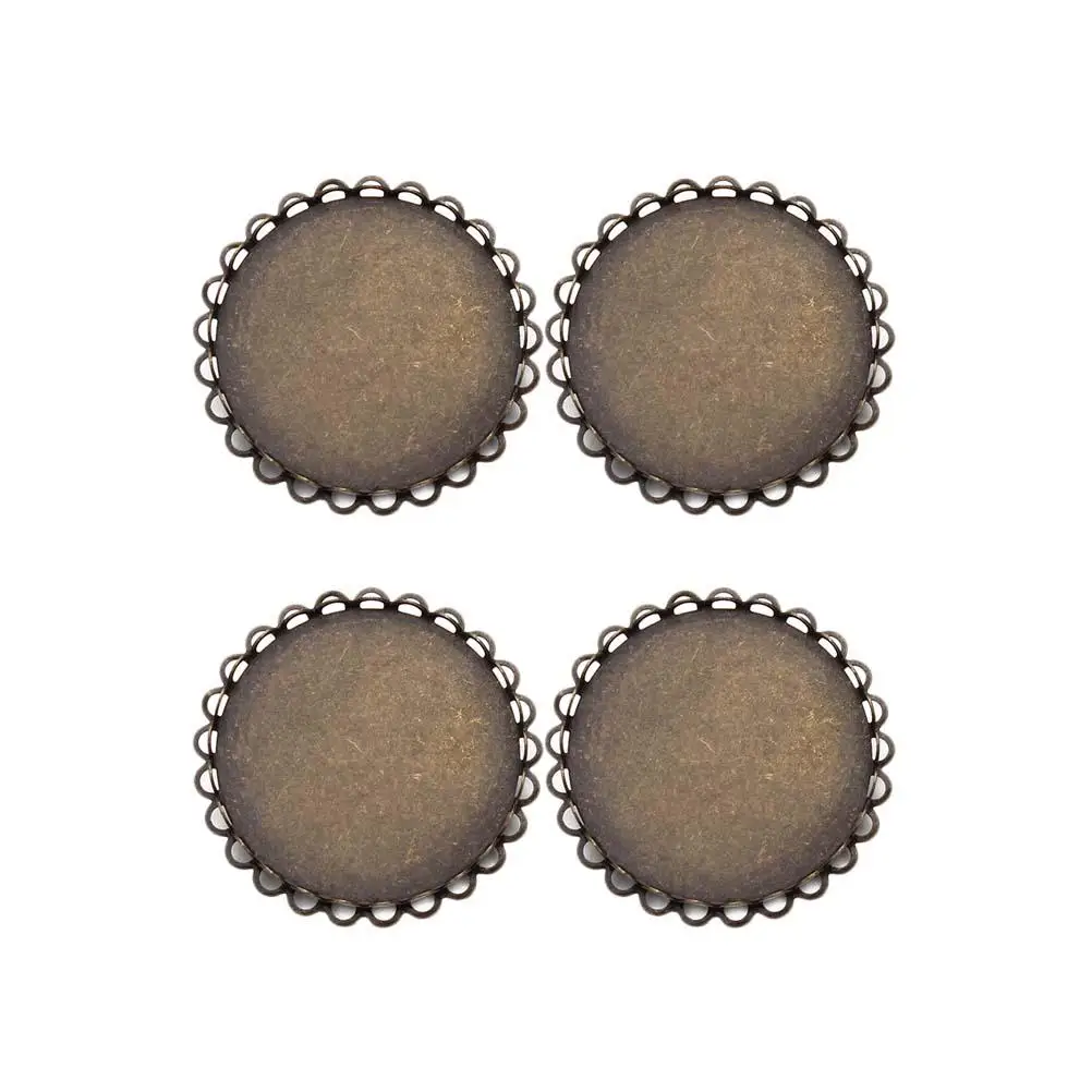 5 Pcs Bronze Jewelry Bezels Lapel Pin Base Sweater Women Boutonniere Pins