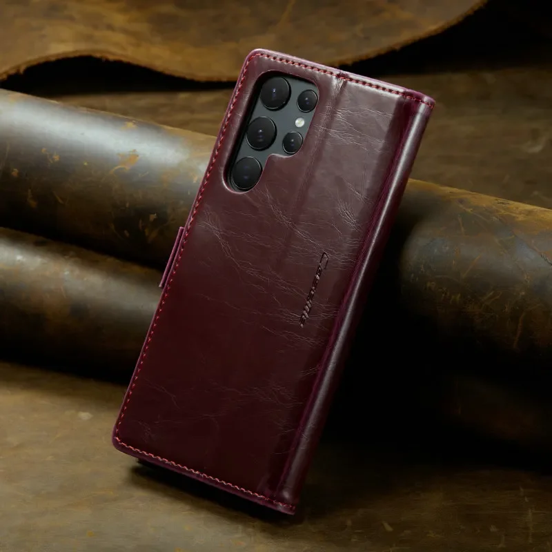 CaseMe 지갑 케이스 삼성 갤럭시 노트 10 플러스 20 스탠드 가죽 플립 커버 초박형 고급 전화 신용 카드 커버 케이스