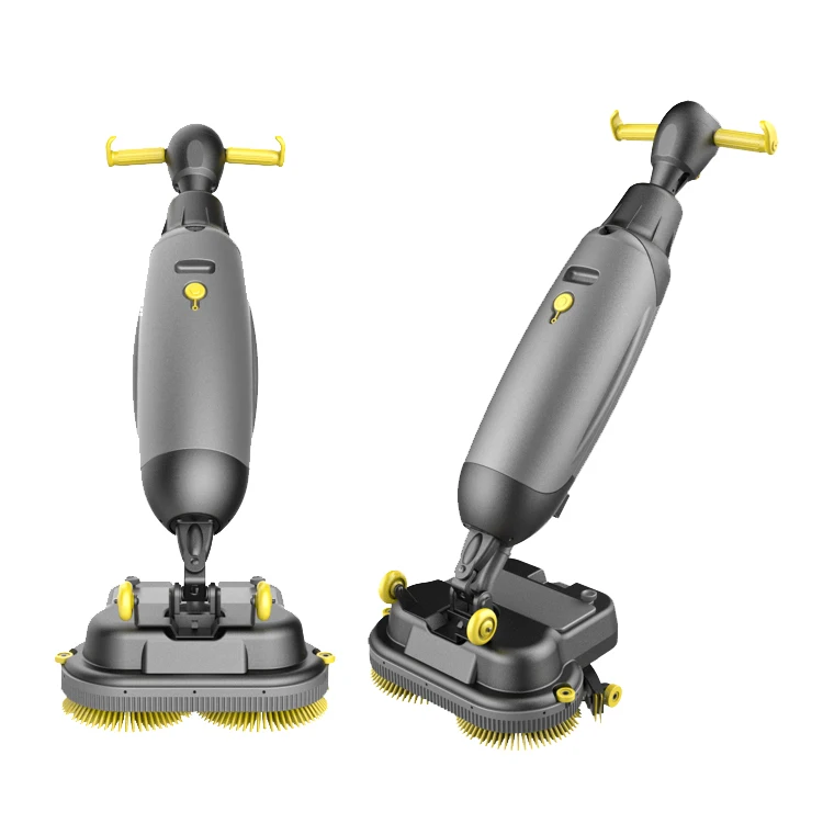 

High Quality Small Wireless Double Scrubber Machine Folding Floor Scrubber Cleaning Machine