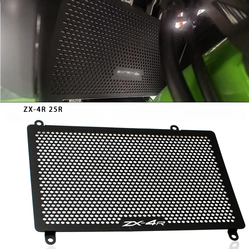 Motorcycle Radiator Grille Guard Cover Protector For KAWASAKI ZX4R ZX4RR ZX-4R ZX-4 RR ZX-4R SE ZX-25R 2020-2021-2022-2023