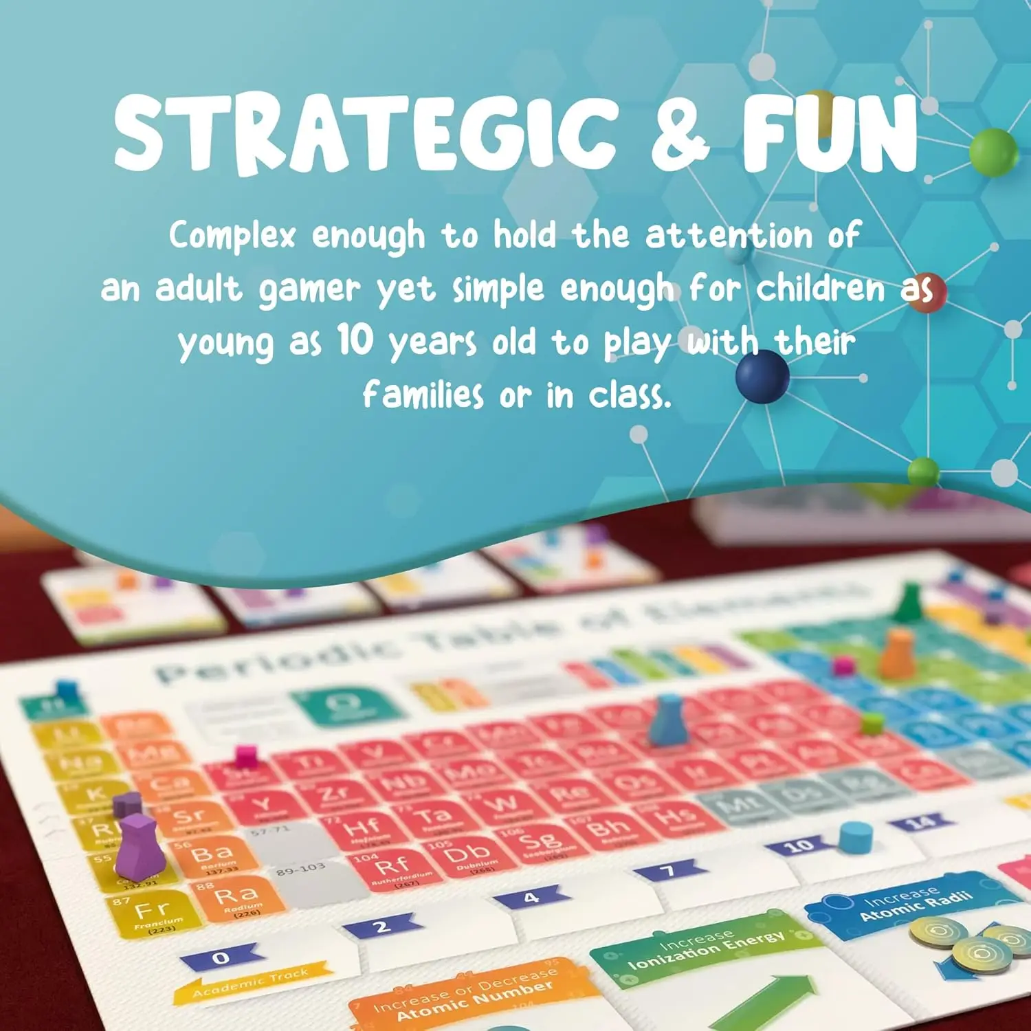 Educational Periodic Table Board Game for Kids & Families - Learn Chemistry Through Fun Strategy Play