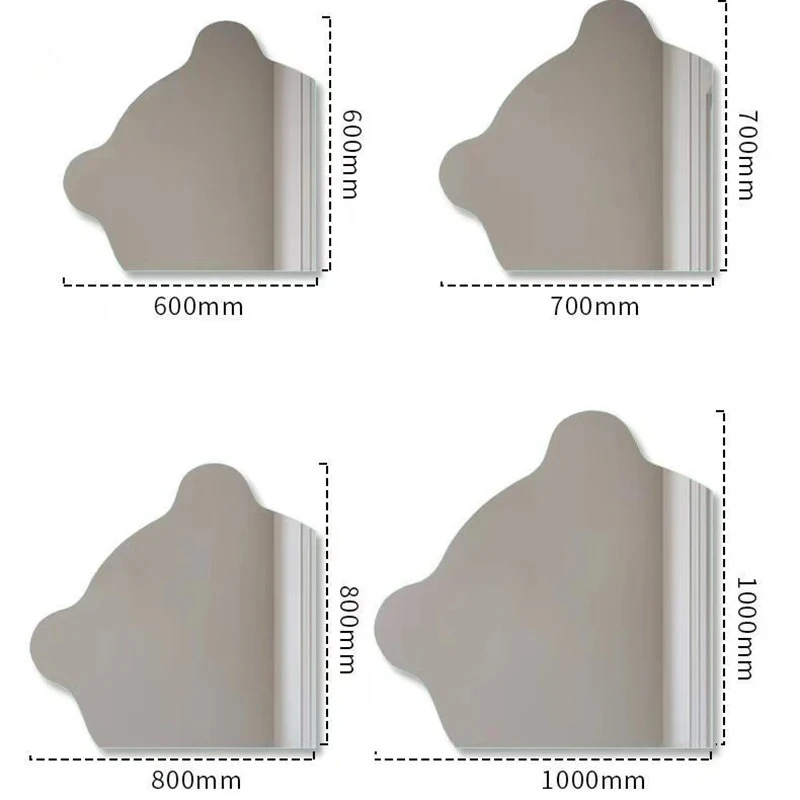Restroom Bear Bath Mirrors Irregular Smart Mirror Led Special-shaped Dressing Mirrors Creative Wall Mounted Sink Mirror
