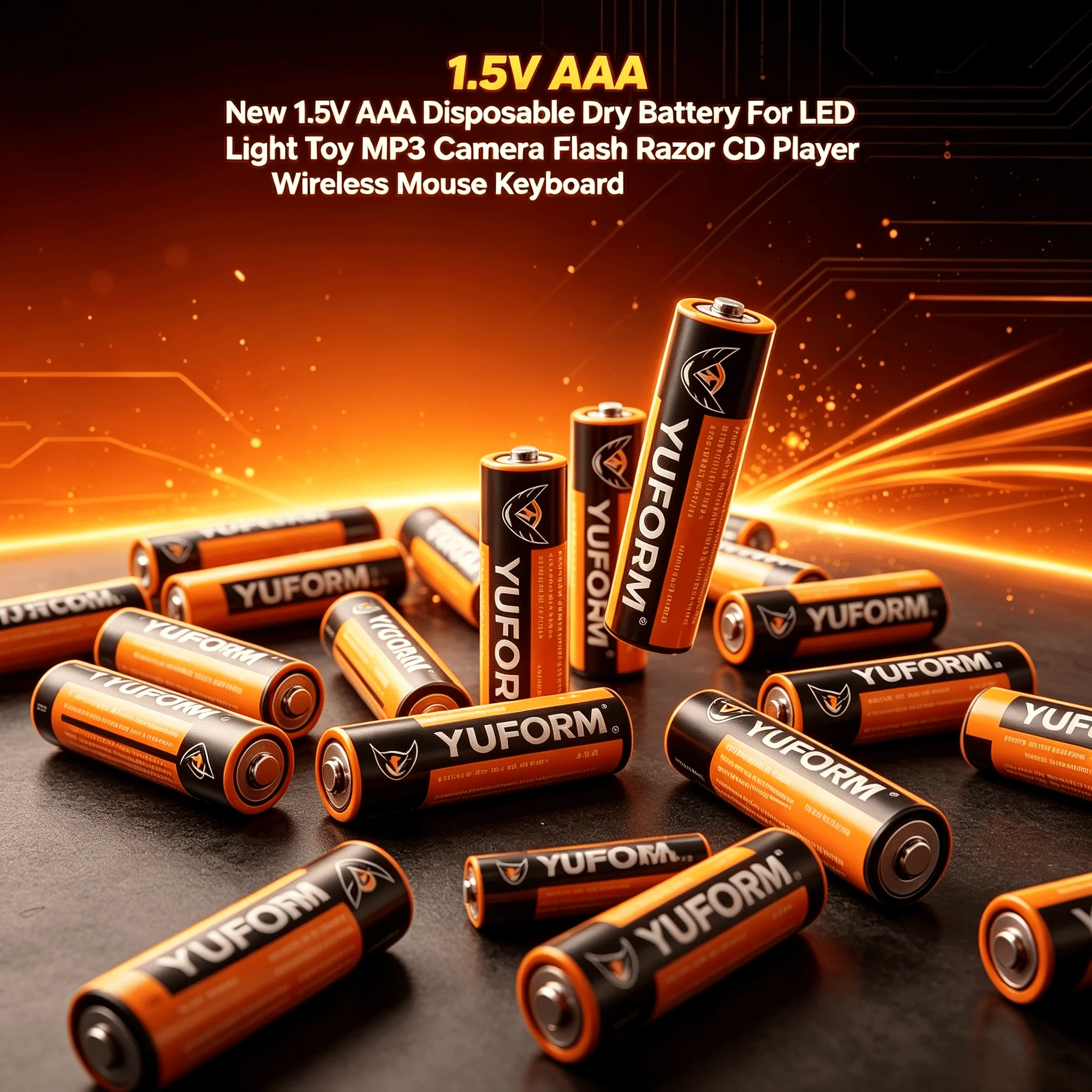 New 1.5V AAA Disposable Dry Battery For LED Light Toy MP3 Camera Flash Razor CD Player Wireless Mouse Keyboard