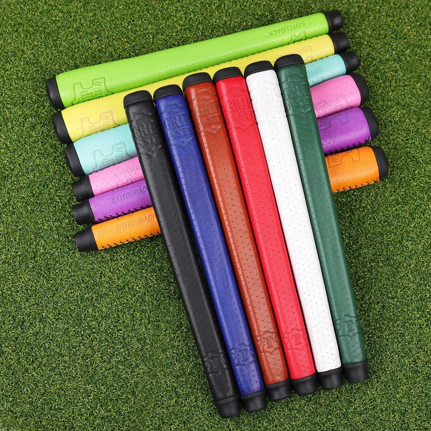 The Grip Master Golf leather putter grips Leather perforated putter grips