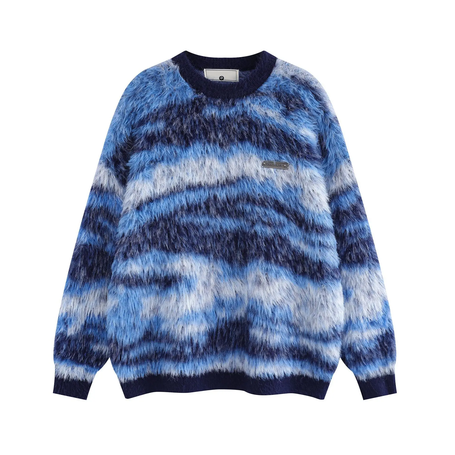 Unisex Knitting Sweater 2025 Autumn Winter New Men's Retro Sweater Soft Cozy Crew Neck Loose Lazy Casual Knit Outerwear