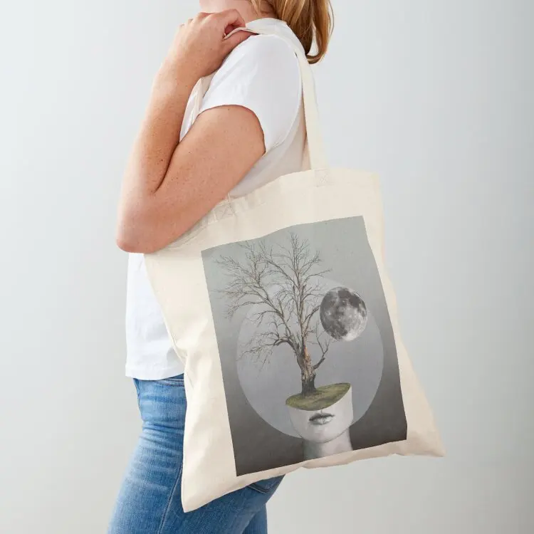 

Status Of Mind Surreal Collage Tote Bag shopper bags for women reusable shopping bags Gift bag hand bag