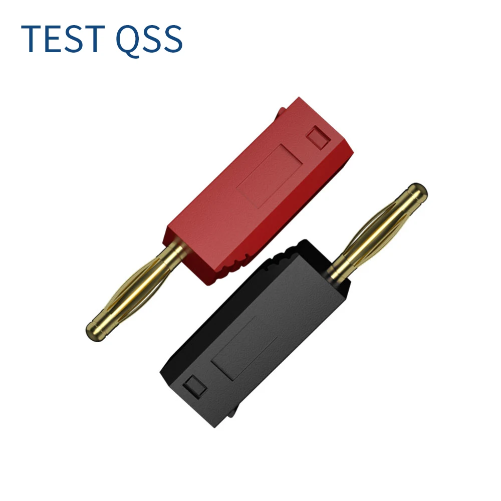 QSS 10PCS 2MM Banana Plug Gold Plating Stackable Electrical Terminal Connector  Accessories 5 Colors Q.10003