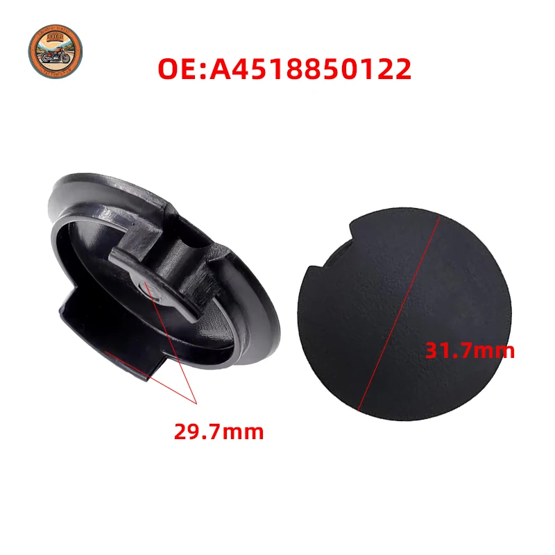 2x Car Rear Bumper Towing Hook Cover For BMW Smart Fortwo W451 2007-2014 Tow Hauling Eye Trailer Cap Housing A4518850122 Parts