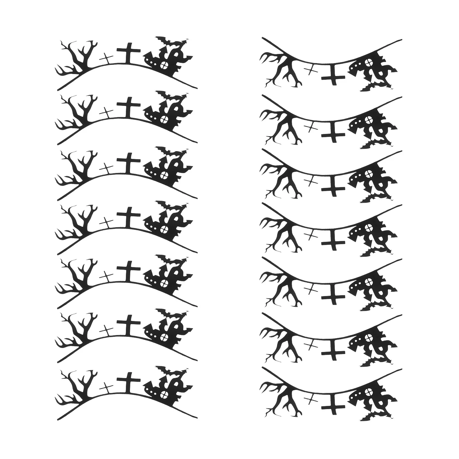 

7Pairs Dense False Eyelashes Halloween Women's Fashion Eye Props for Cosplay Festival Stage Use Lightweight Comfortable Reusable