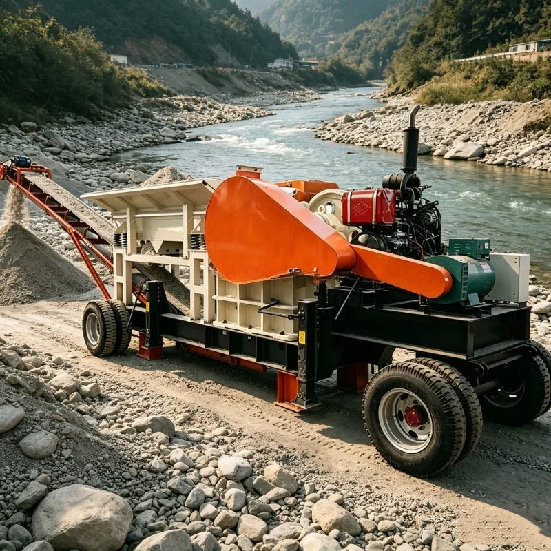 CE High Output Mobile Jaw Crusher 10t h for Construction Waste Concrete Blocks Crushing Trituradora Mandíbula