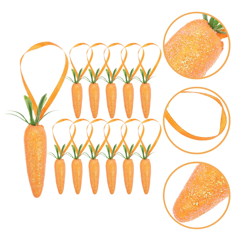 Kit Foam Carrot Lanyards Simulation Carrots Miniature Decorations Easter Locket