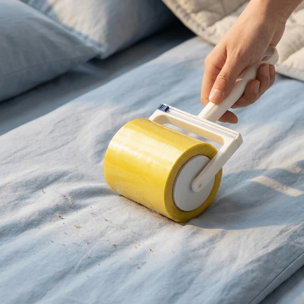Portable Reusable Cleaning Drum Tearable Paper Strong Adhesive Hair Cleaning Drum Clothes Roller Dust Cleaner Roller