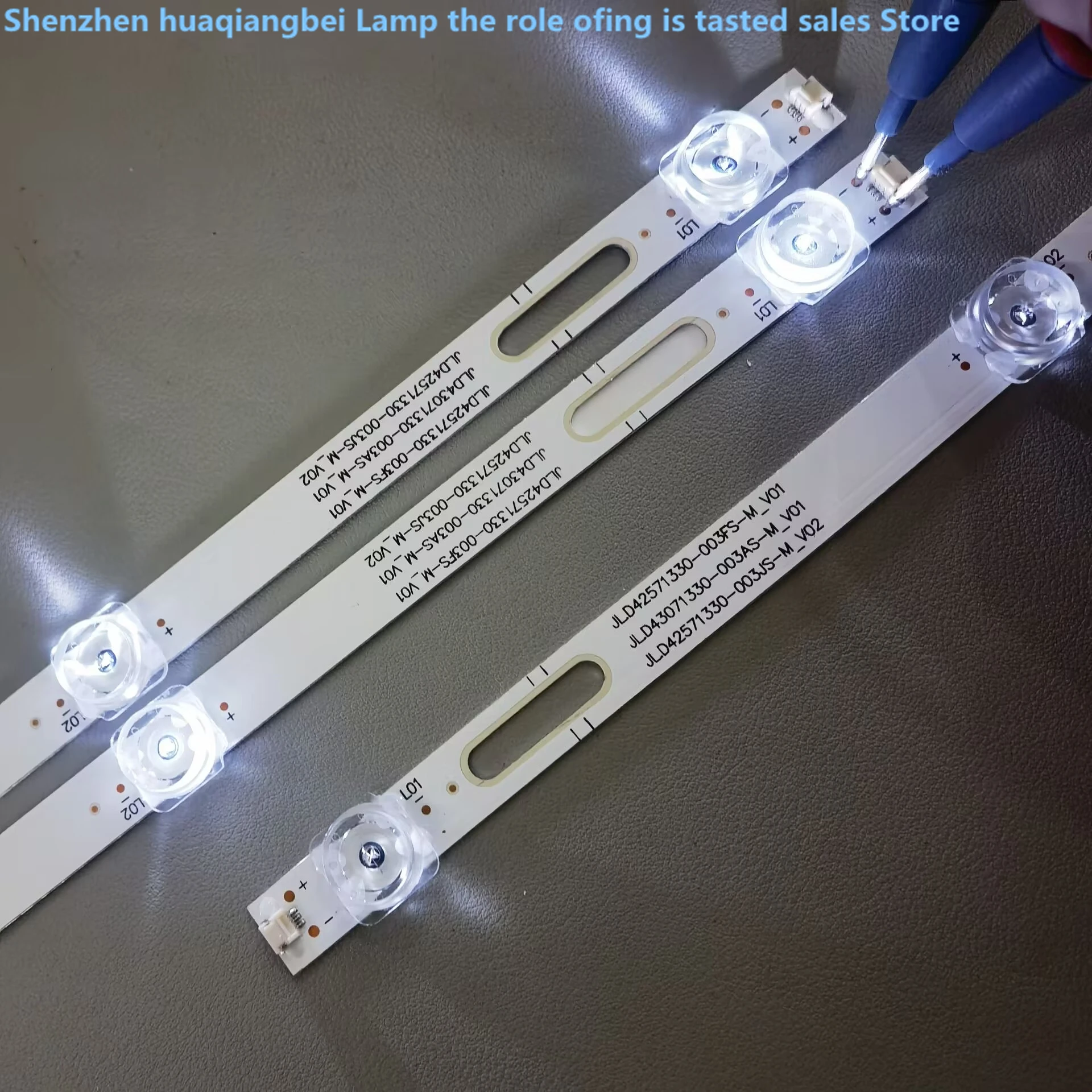 

JL.D42571330-003FS-M-V01 JL.D42571330-003AS-M-V01 JL.D42571330-003JS-M-V01 LED strip For SVH425A05 H43BE7000 7LED 3V 758MM