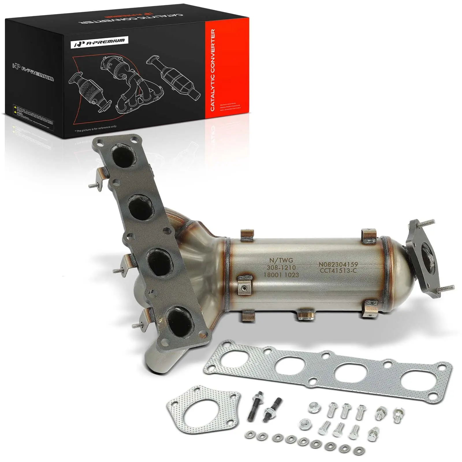 A-Premium Front Catalytic Converter w/ Exhaust Manifold for Jeep Cherokee 2014-2017 Renegade 2015-2018 Ram ProMaster City