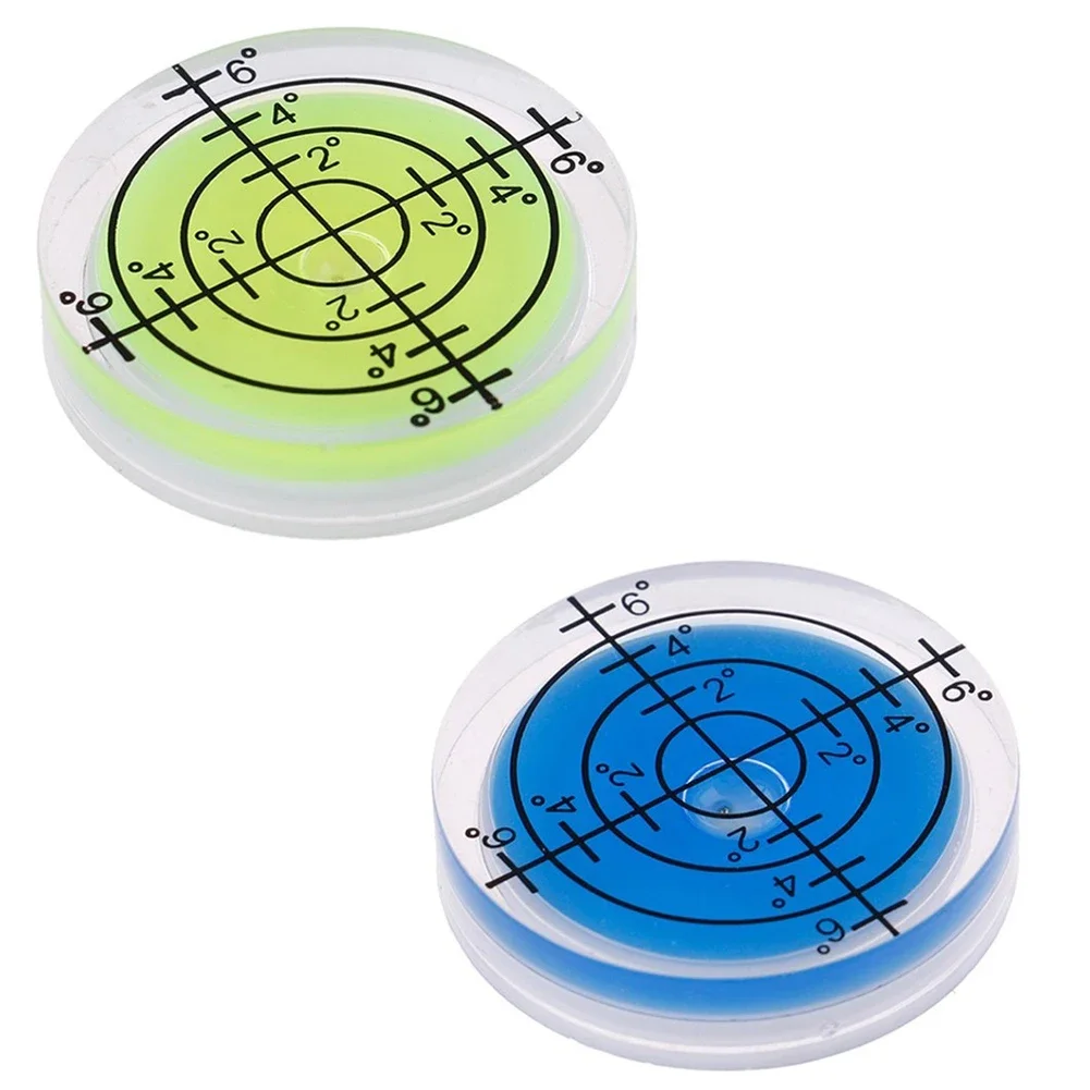 2pc 32mm Universal Level Bubble Bullseye Level Bubble-Level Round Circular Measuring Meter Measuring Tools