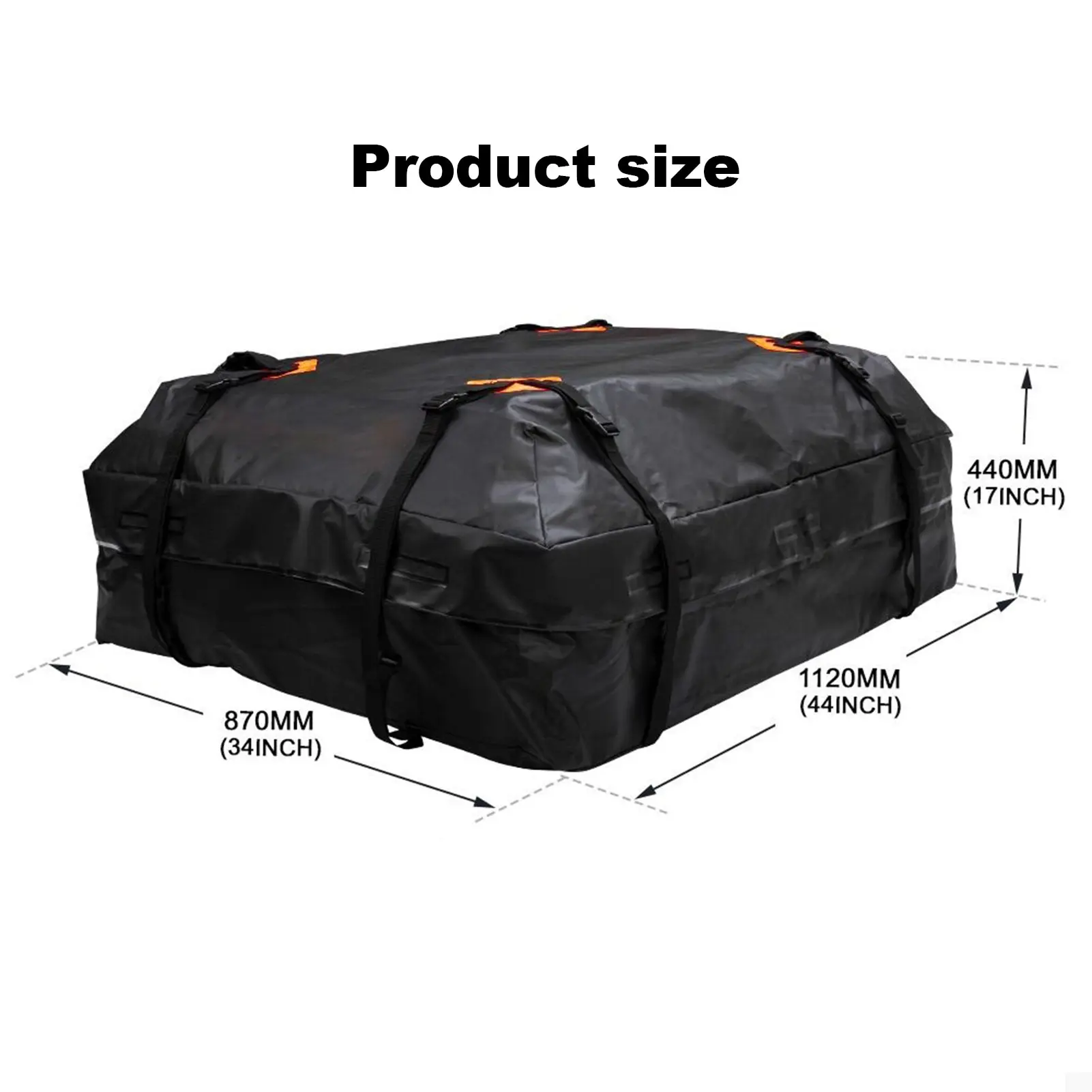 Waterproof Cargo Bag 420D Car Roof Cargo Carrier Universal Luggage Bag Storage Cube Bag for Travel Camping  Luggage Storage Box