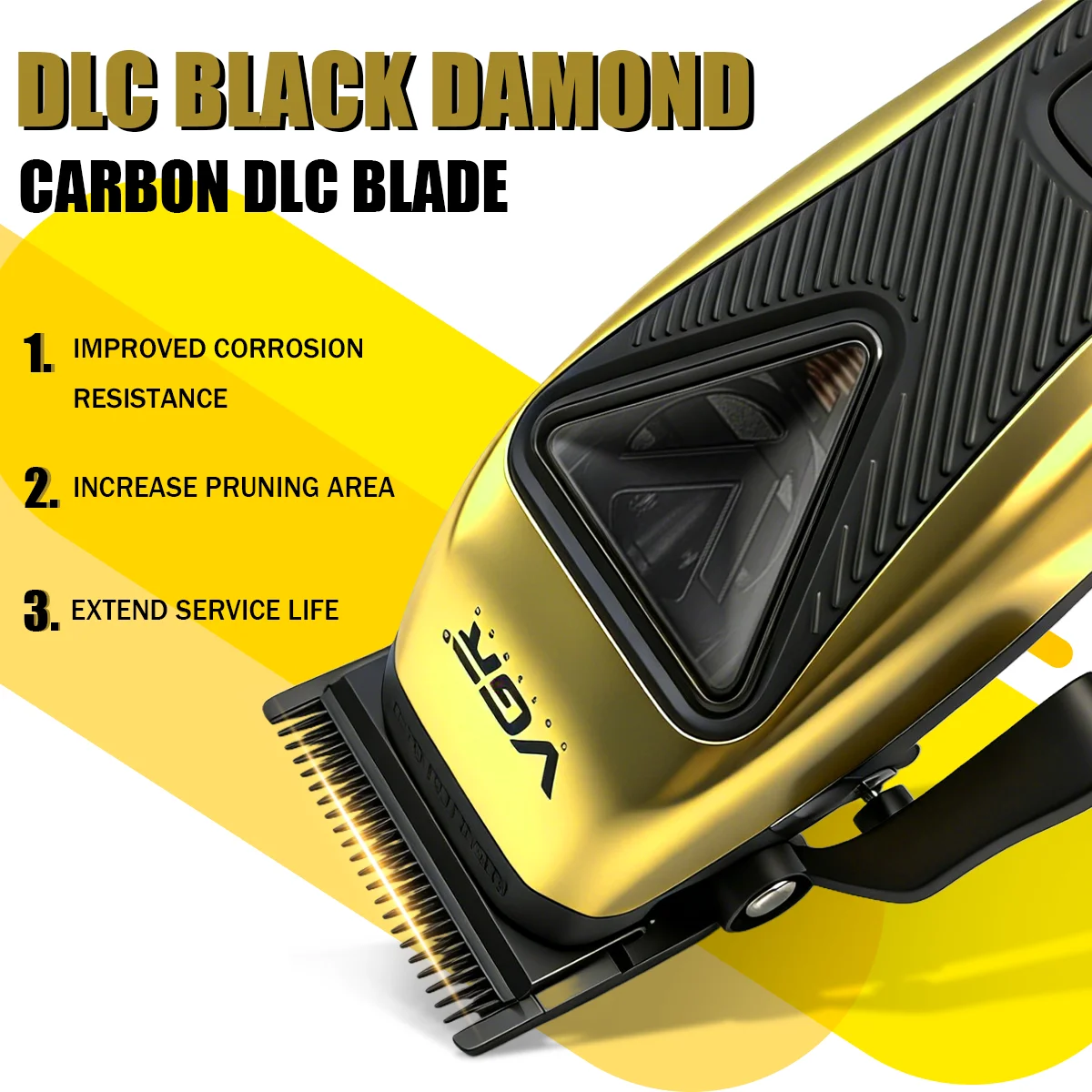 VGR Hair Trimmers Professional Hair Trimmers Vector Motor Haircut Machine 9000RPM Hair Clippers Adjustable Trimmer for Men V-015 image 2
