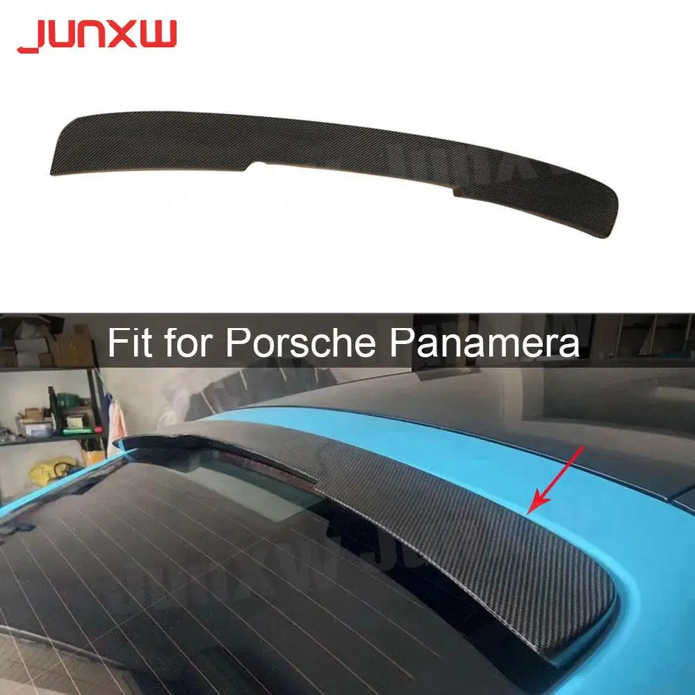 

Real Carbon Fiber Rear Spoiler For Porsche Panamera 970 970.1 970.2 2010-2016 Car Rear Roof Spoiler Wing Accessories Car Styling