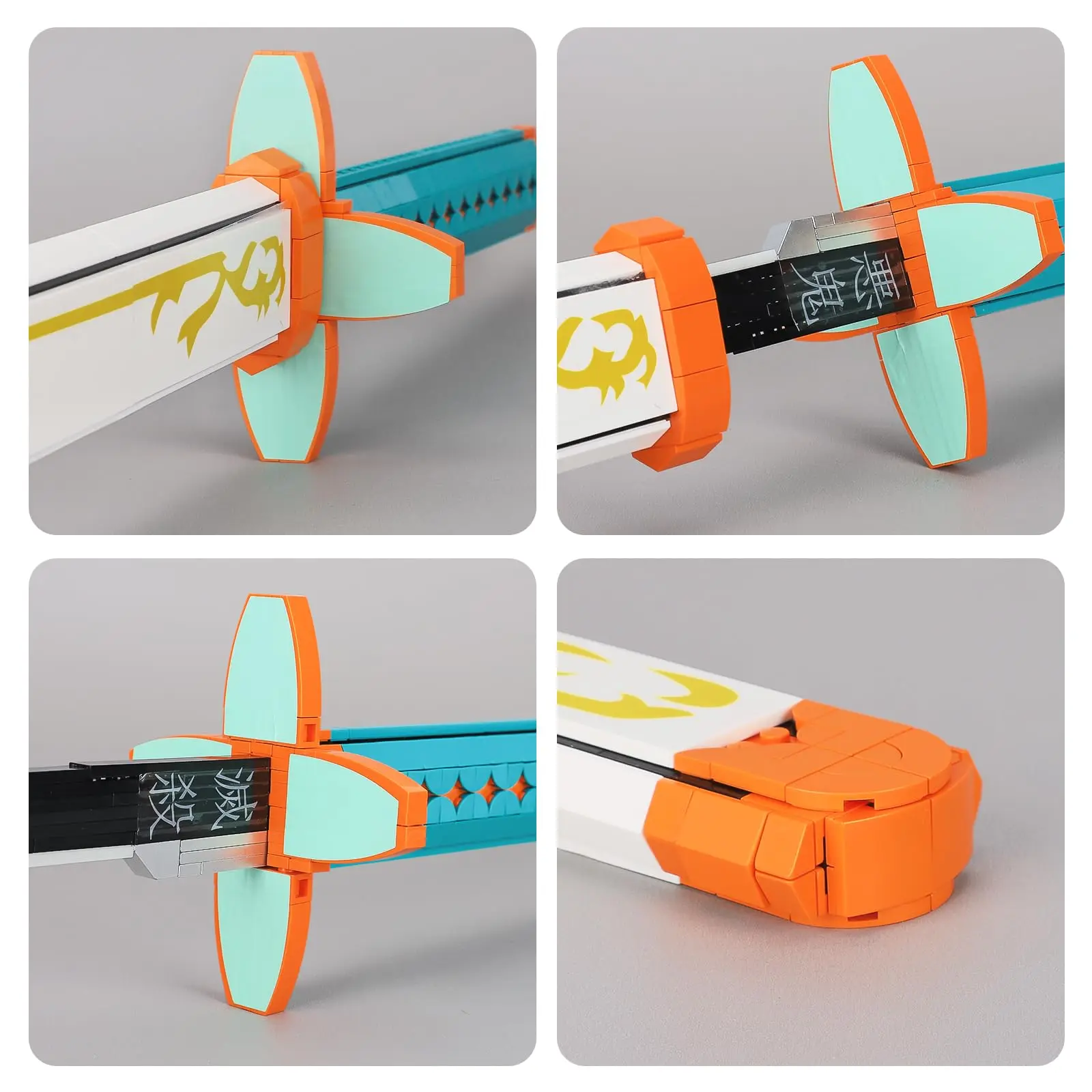 782PCS Samurai Sword Building Blocks Ninja Blade Katana Japanese Anime Butterfly Nichirin Knife Bricks Childrens Toys for Adults