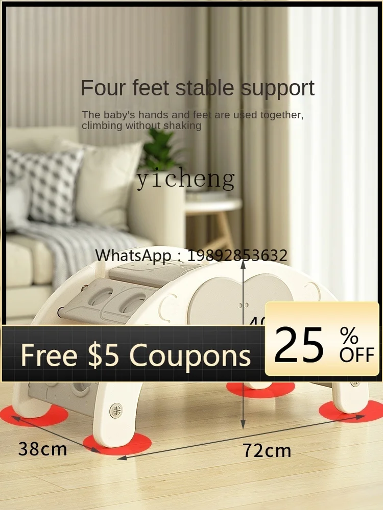 

ZZ Children's Climbing Frame Slide Indoor Home Baby Small Climbing Frame Toy Baby Sensory Training Slide