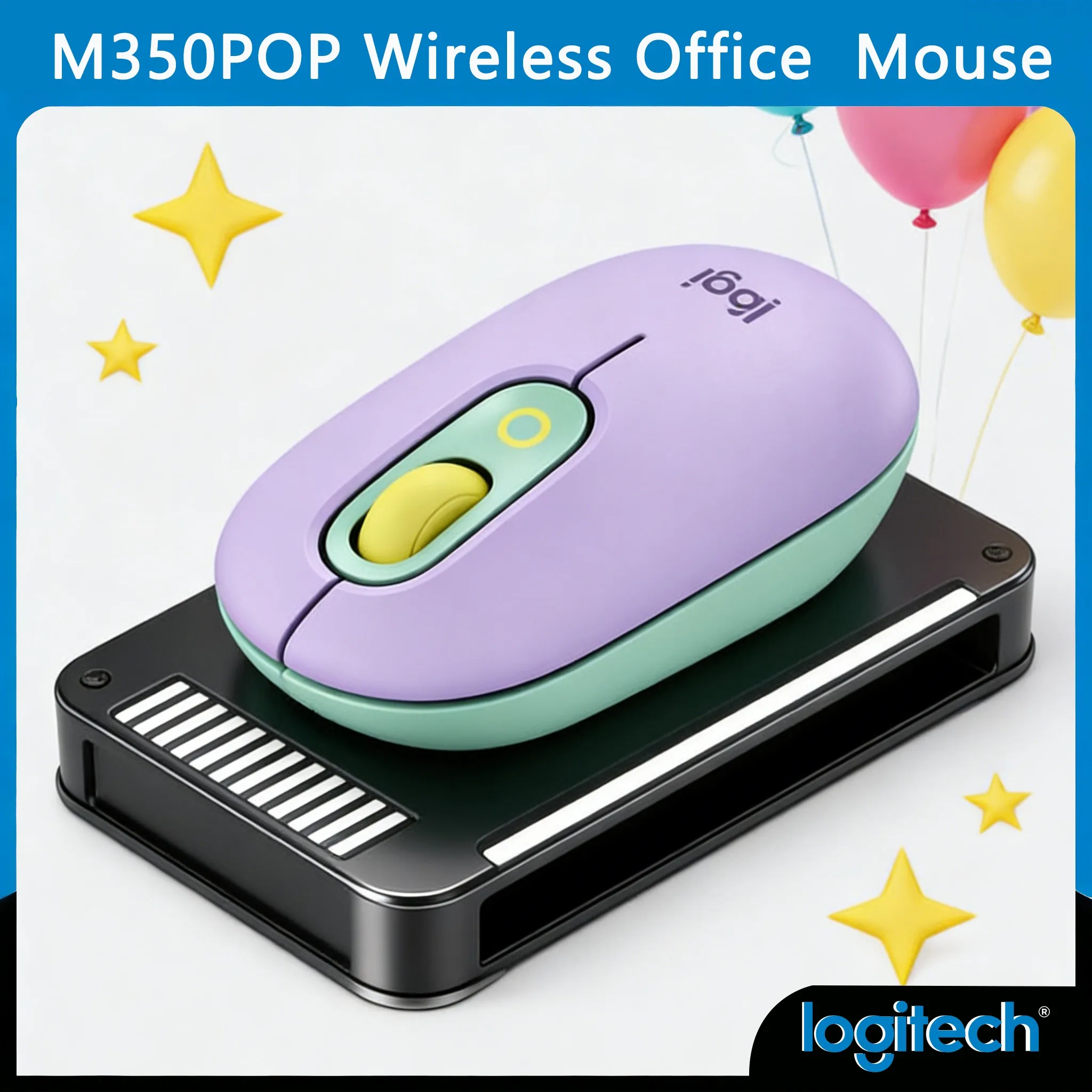 

No Cables, No Noise: Logitech 350 POP Wireless Mouse