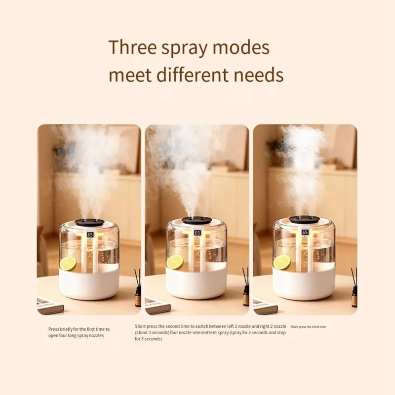 AC93-USB Air Humidifier For Home Use-4.1 To 6.0L Capacity Featuring 3+ Mist Outlets