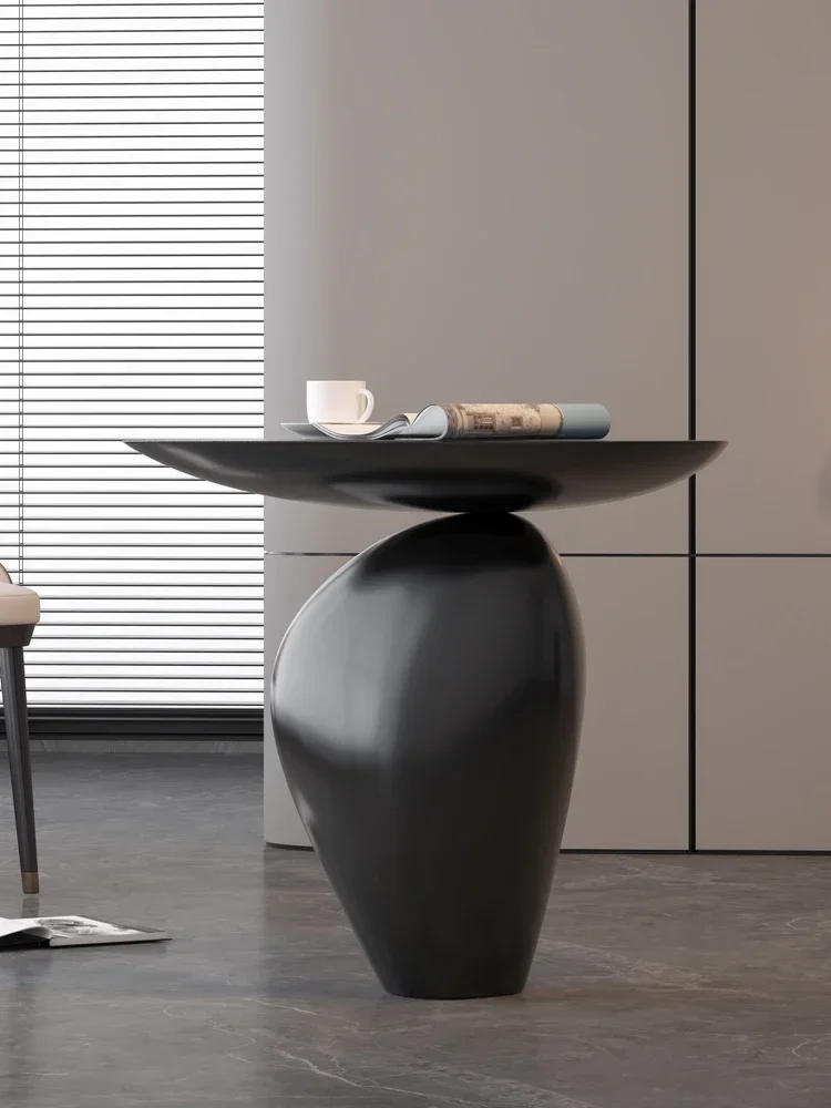 

z Home Decor Creative Cobblestone Side Table Living Room Sofa Corner Tables Art Ornaments Nordic Coffee Table Art Floor Tea Tab