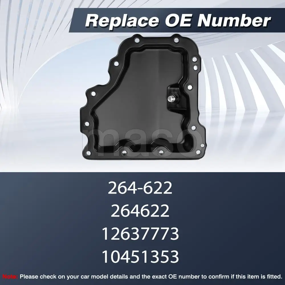 

Oil Pan with Drain Plug For Chevrolet Cruze 1.4L 2016 2017 2018 264-622 264622 12637773 10451353 Car Oil Pan with Drain Plug