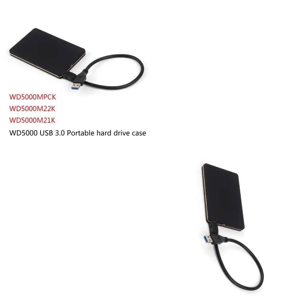 R53C Stylish USB Enclosure for WD5000 Hard Drive Carry Files in