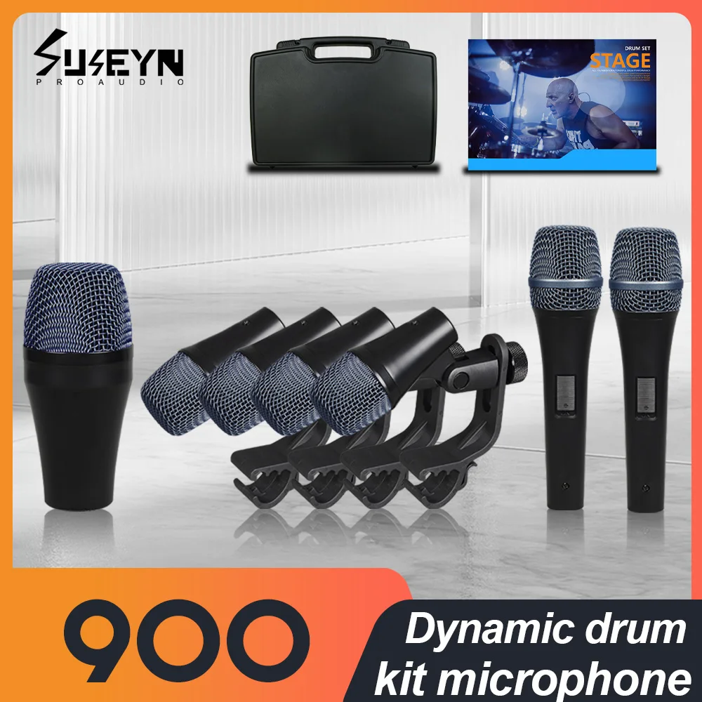 900 Hot selling high-quality drum microphone with dynamic coil, high-end appearance, powerful sound collection