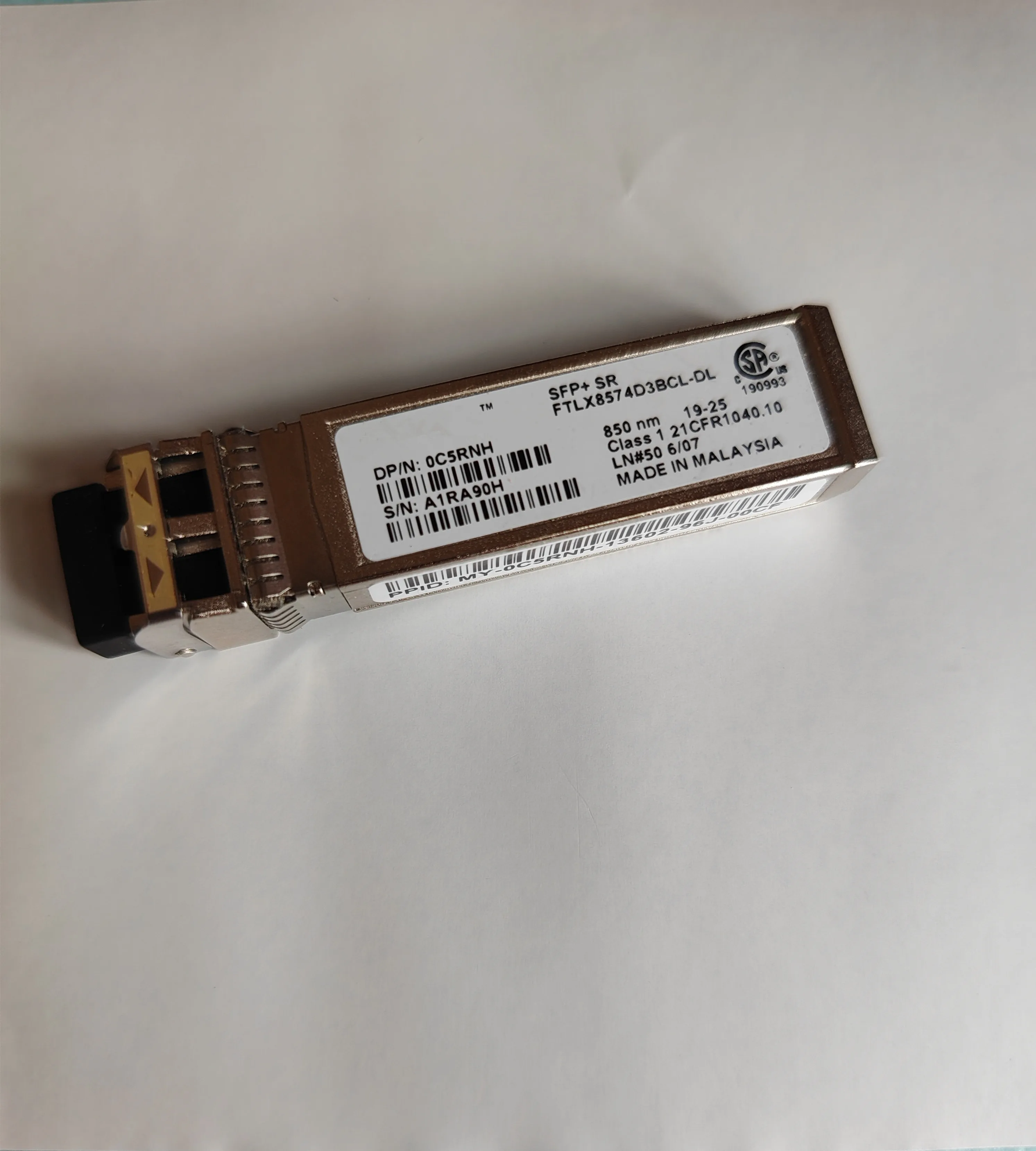 NEW 10GB SFP FTLX8574D3BCL-DL 0C5RNH SR 10G 850NM switch sfp Network HBA sfp 10g sr/adapter switch SFP+ SR