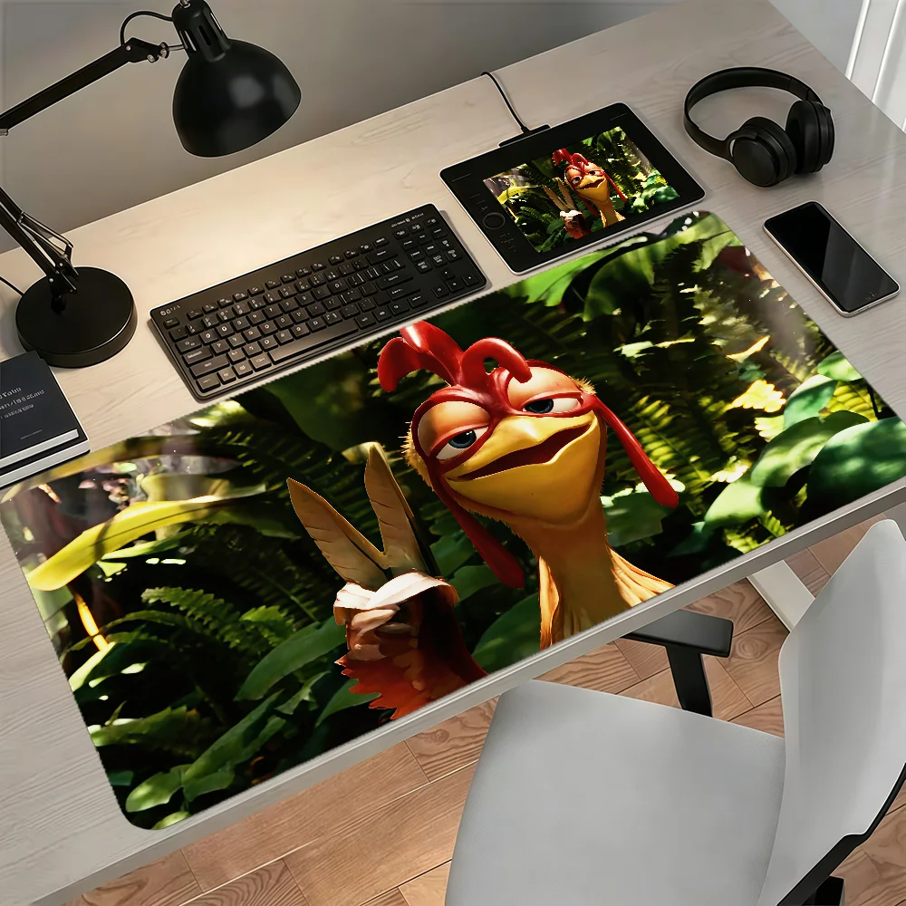 Cartoon B-BelleJunge Chicken Joe Mouse Pad Large Non-slip Lockedge Desktop Computer Desk Mat Keyboard MousePad Office Student