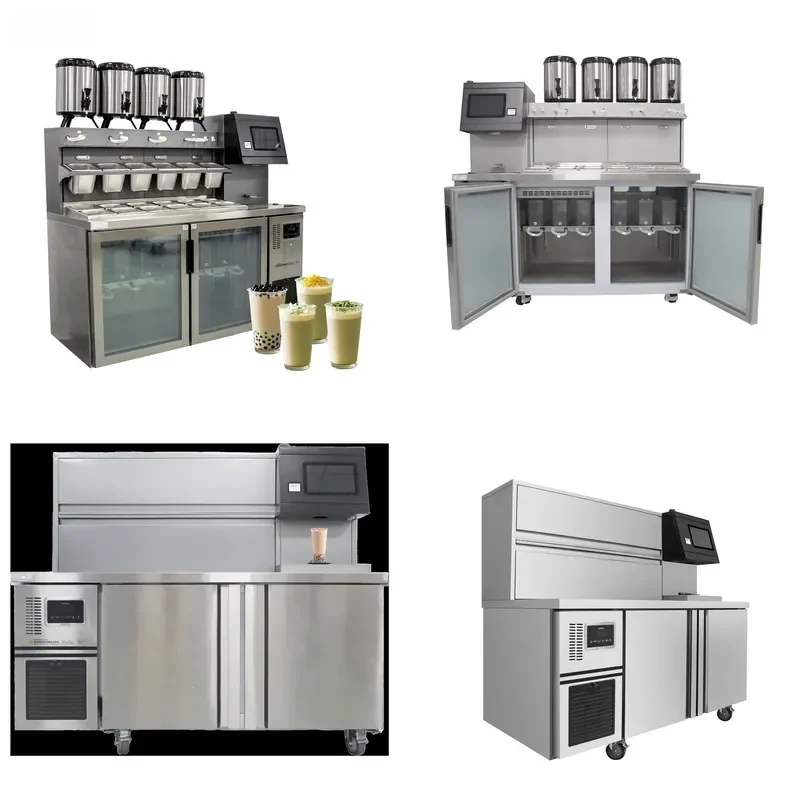 for Customized Automatic Commercial All-in-One Boba Tea Machine New Multi-Functional Milk Tea Shop Tea Making Equipment
