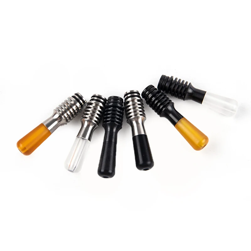 1Pcs Drip Tip 510 Pipette Dripper Straw Joint Heat Resistance Anti Scalding Stainless Steel Base Long 44mm