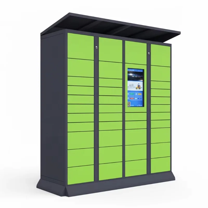 Armário eletrônico de entrega de pacotes OEM, caixa de armazenamento expresso inteligente com autocoleta para serviço de correio de pacotes