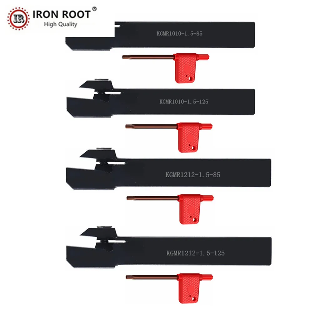 

IRON ROOT KGMR,KGML 1010F-1.5-85,1212F-1.5-85,External Grooving Cut boring bar toolHolderCNC Tools Lathe For GMM2020-MT Insert