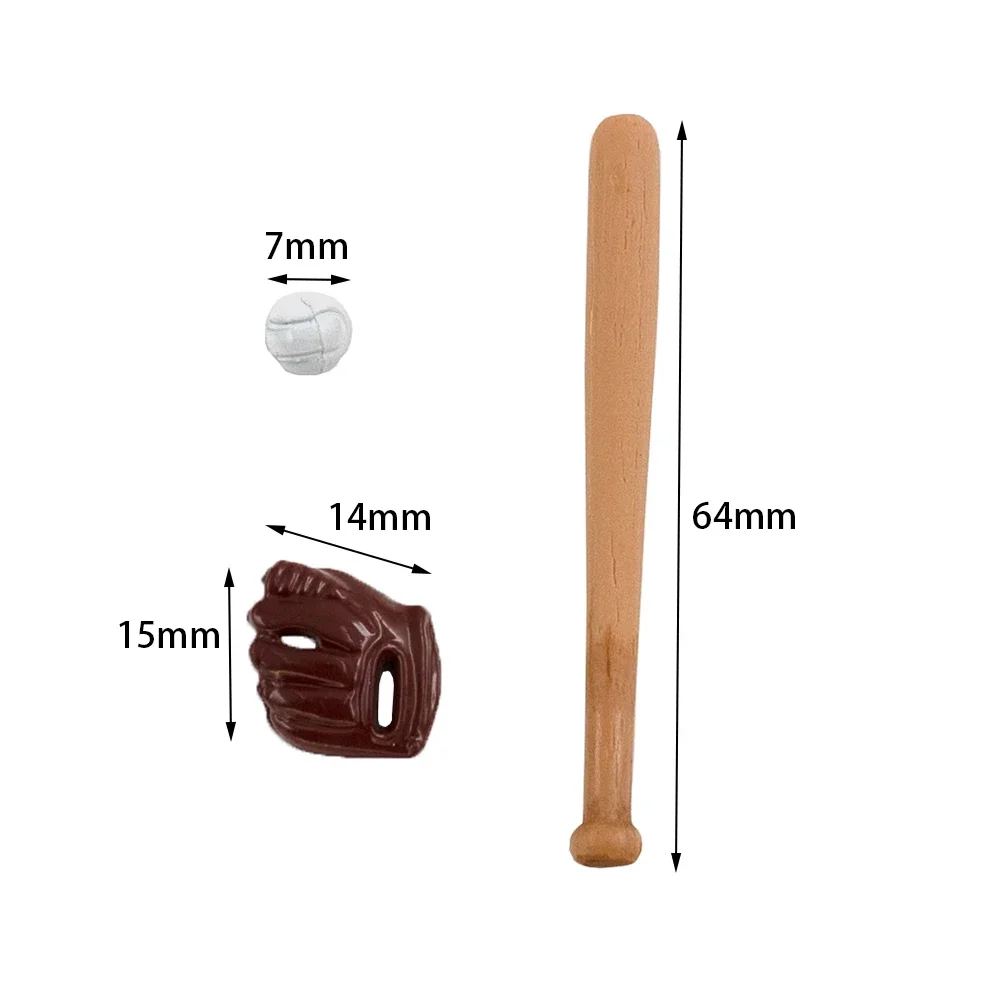 RC Car Accessories Decoration Mini Baseball Set for 1/10 RC Rock Crawler Axial SCX10 TAMIYA C01 RC4WD D90 TF2 Traxxas TRX-4
