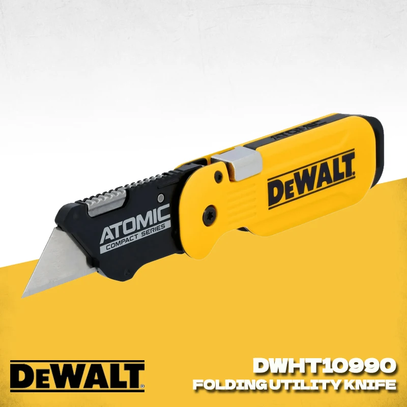 DEWALT DWHT10990 SÉRIE COMPACTA ATOMICAS Push And Flip Faca Utilitária Dobrável Ferramentas Manuais