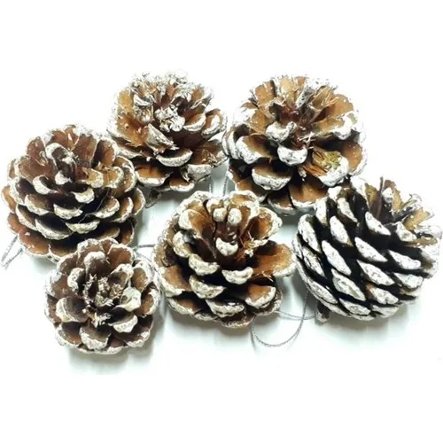 Sezy 6 Pcs Christmas Tree Ornament Pine Decor Profitable Cone 4 cm