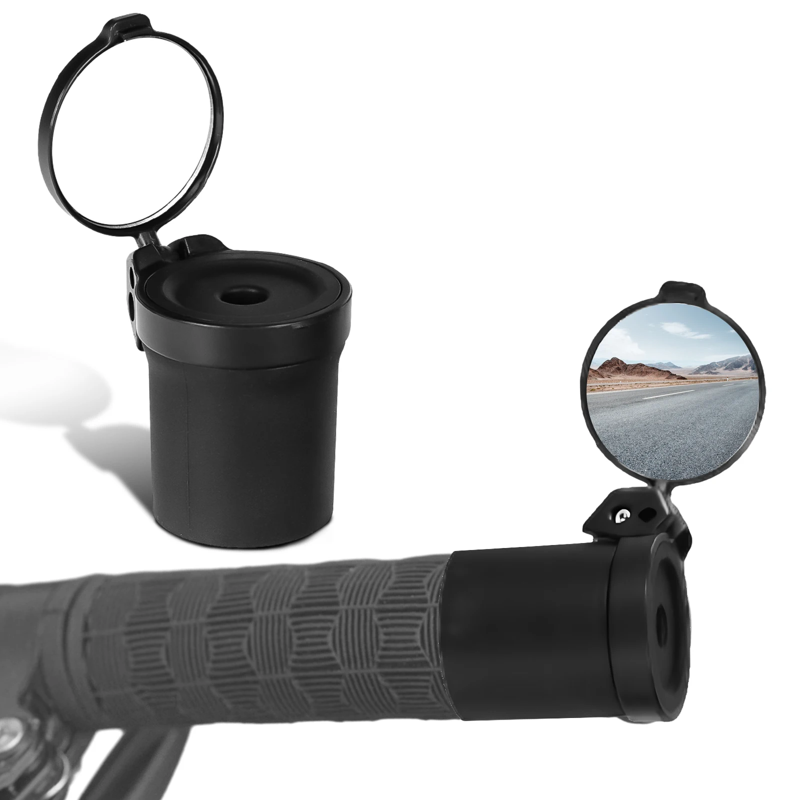 

Велосипедное зеркало на руле, широкоугольное зеркало для безопасной езды на велосипеде, профессиональное и прочное премиум-класса
