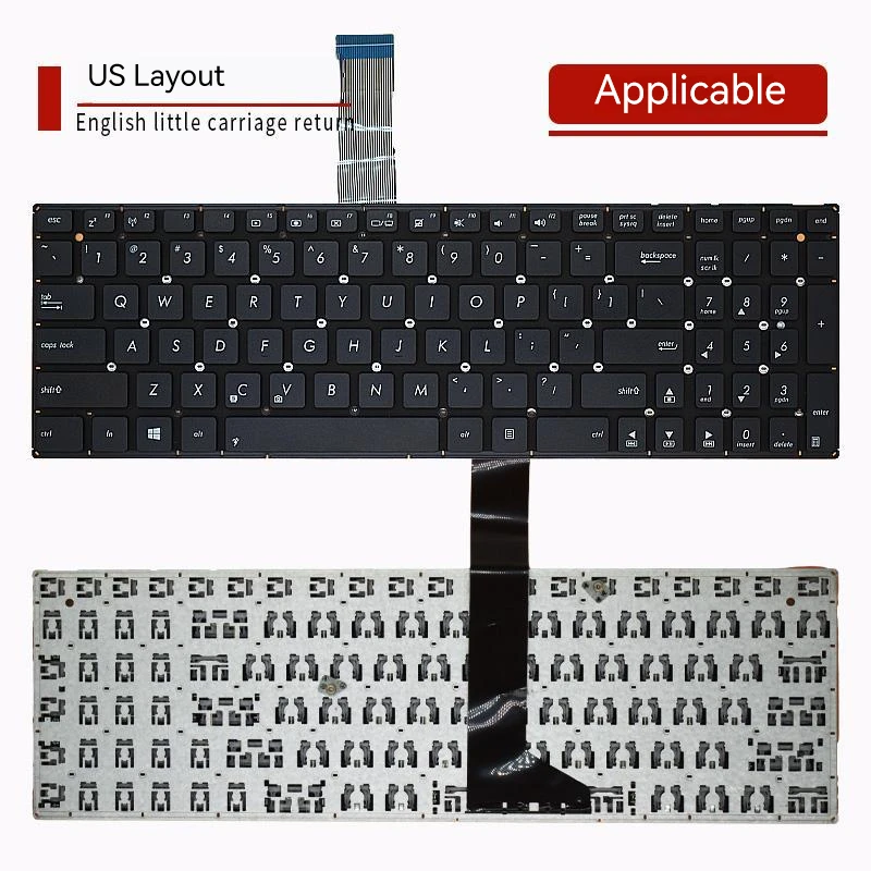 Laptop keyboard for ASUS X550V X550VC X550CL X550CC X550C X550 X550CA X500D R510JK US