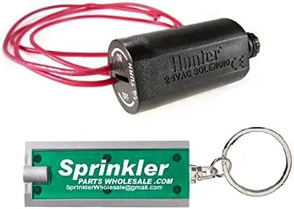 4 Pack 24VAC Solenoid for Sprinkler Valves, 2 Wires, Compatible with Most Valves