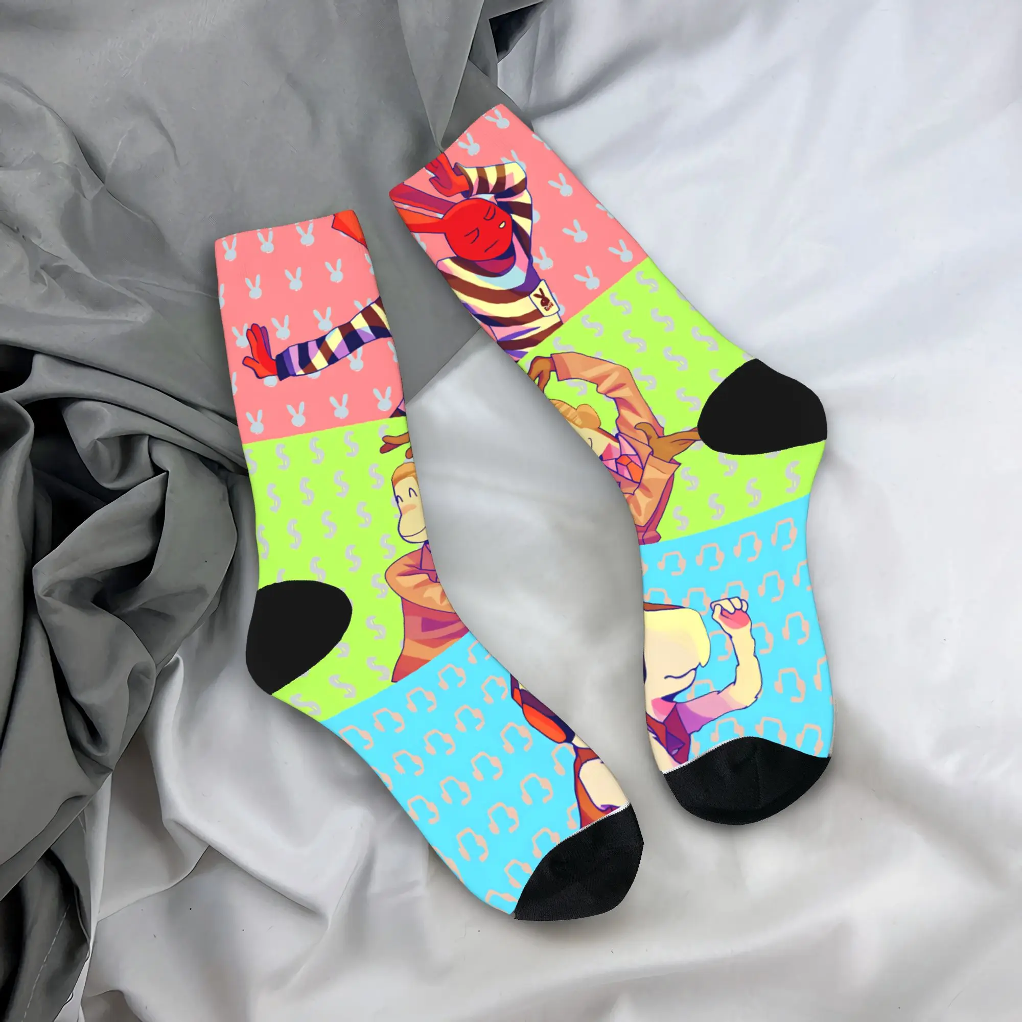 

31-минутные носки с чилийской комедийной телевизором, чулки на заказ, противоскользящие женские и мужские носки, удобные весенние повседневные велосипедные носки