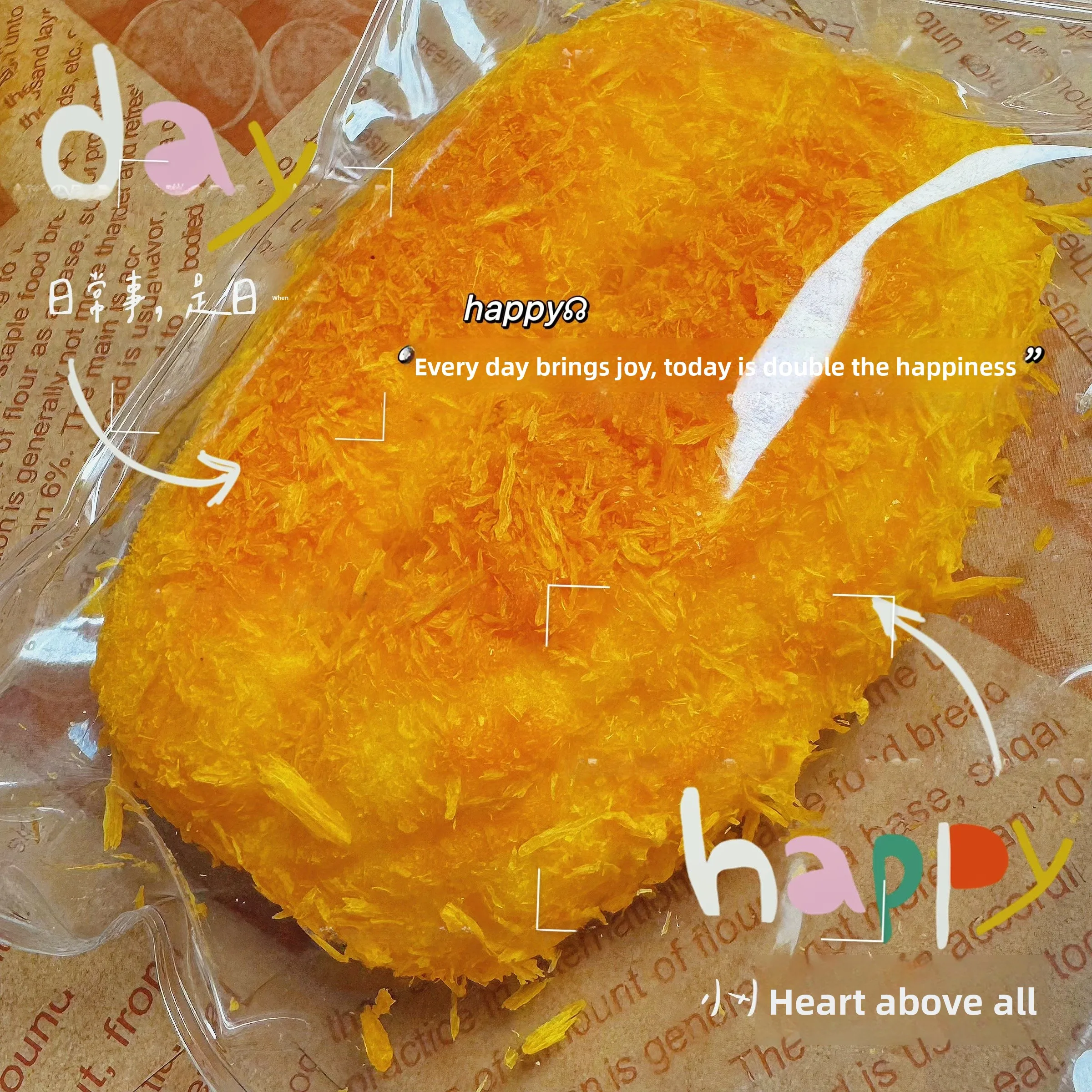 لعبة تخفيف التوتر قابلة للعصر من السيليكون الآمن للطعام بطيئة الارتداد للبالغين تحاكي الطعام ألعاب إبداعية للمزاح وتخفيف الضغط #1