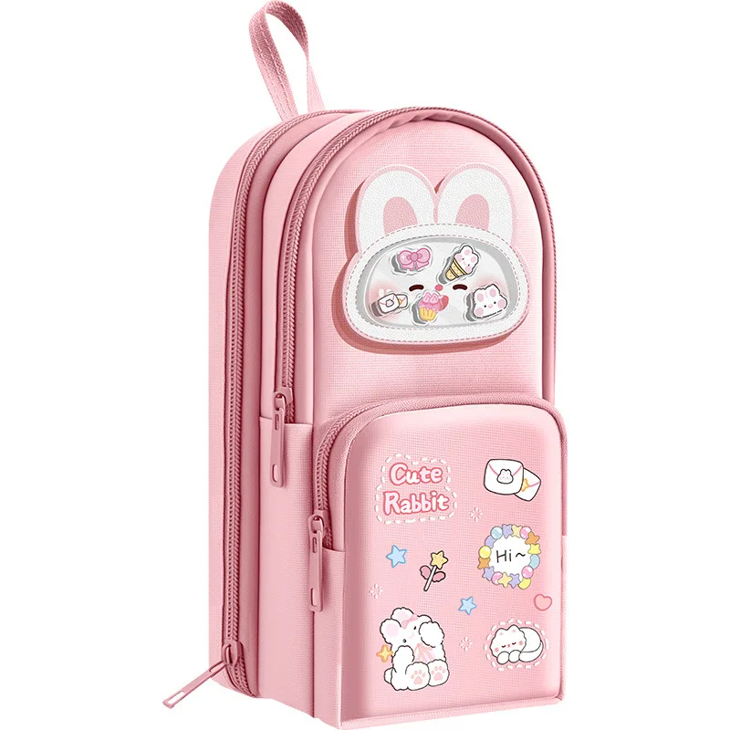 Kaba Bear Handheld School Case Pencil Box High-Value Ins Style Stationery Bag 2025 New Model Super Popular