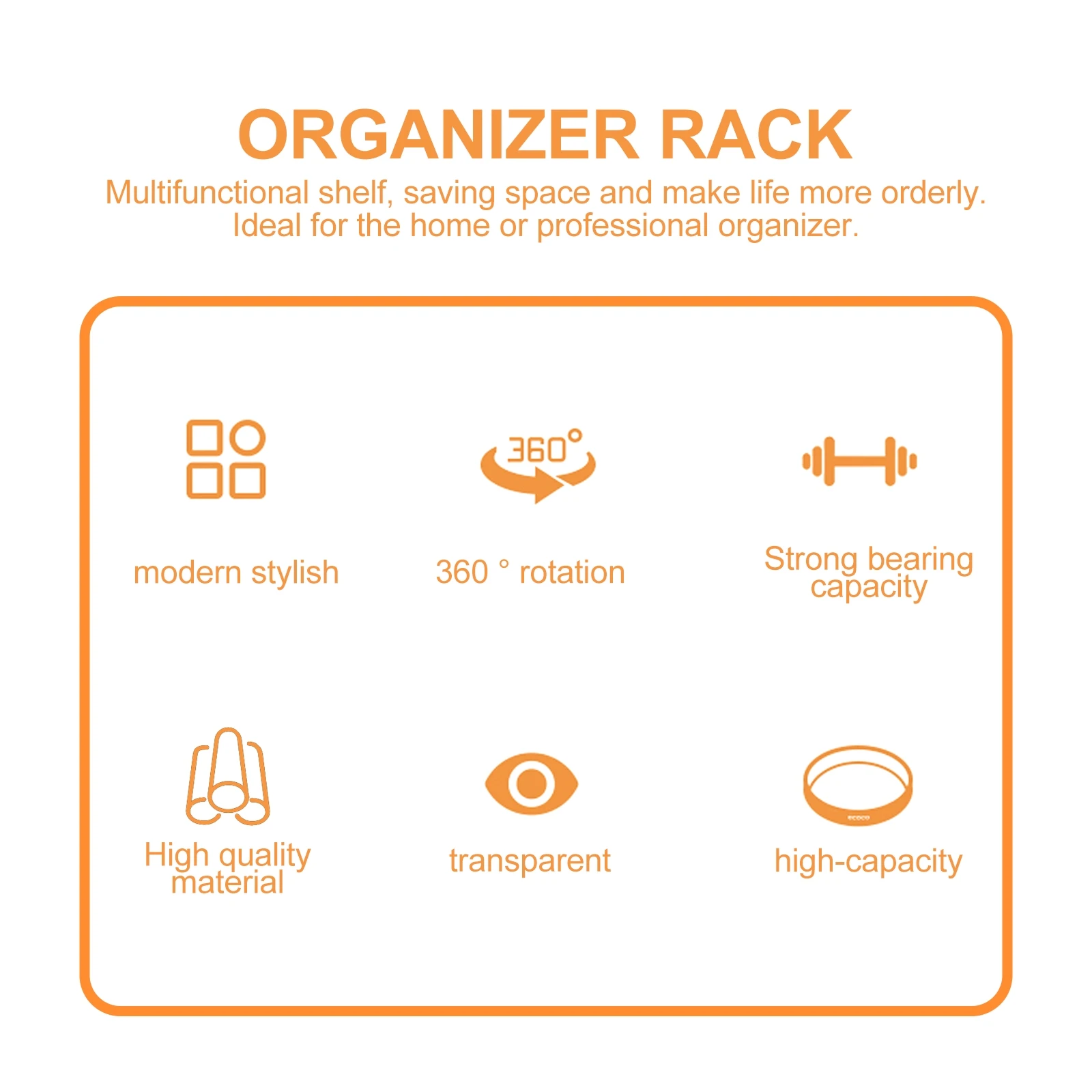

Round Rotating Seasoning Shelf Storage Tray Organizer Kitchen Spice Jar Rack Multifunctional Turntable Cabinet